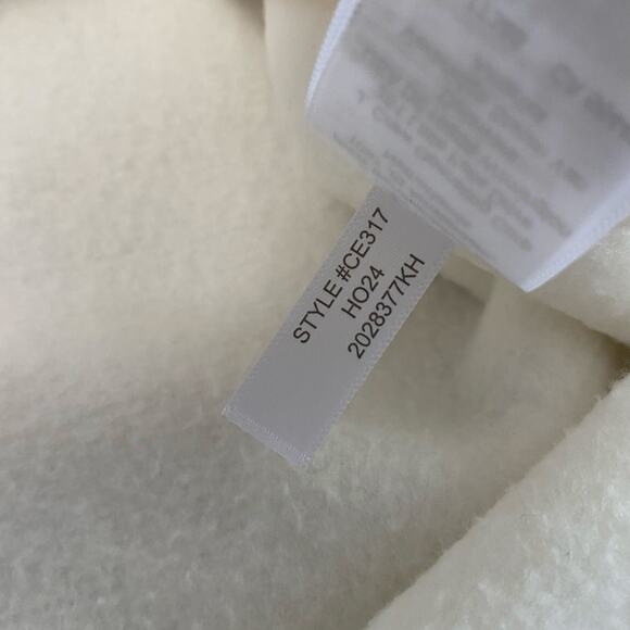 J. Crew Sherpa mockneck Tunic Sweater Women’s Size Large Ivory Cozy Lounge new - Picture 7 of 9